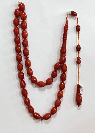 Sıkma Kehribar Beyzi Modeli Usta İşçilik Tespih