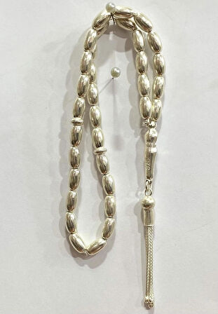 Tespih Vizyon İşlemeli Gümüş Tespih