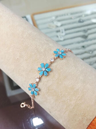 Lotus Çiçeği Gümüş Kadın Bileklik