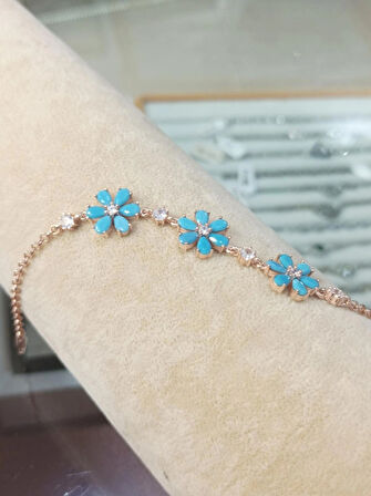 Lotus Çiçeği Gümüş Kadın Bileklik