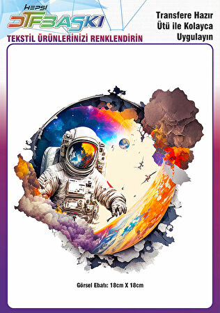 Astranot Ütü ile Yapışan Tekstil DTF Baskı