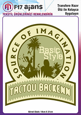 Ütü Ile Yapışan Tekstil Dtf Baskı Görseli Basic Style