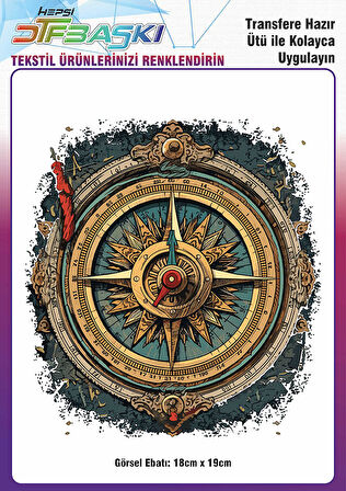 Vintage Ütü ile Yapışan Tişört Tekstil Dtf Baskı