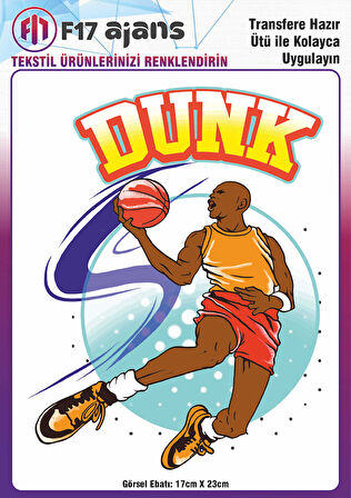 Ütü Ile Yapışan Tekstil Dtf Baskı Görseli Dunk