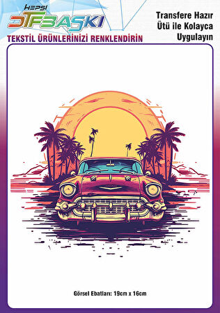 Ütü ile Yapışan Tişört Tekstil Dtf Transfer Baskı