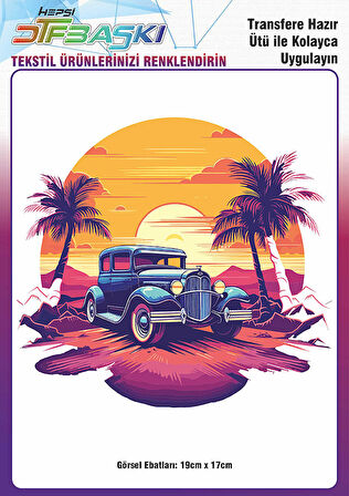 Ütü ile Yapışan Tişört Tekstil Dtf Transfer Baskı