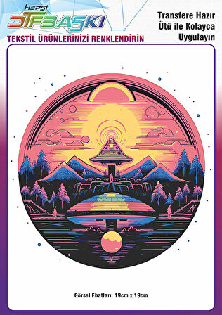 Ütü ile Yapışan Tişört Tekstil Dtf Transfer Baskı
