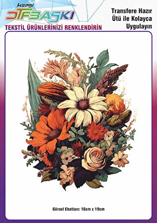 Ütü ile Yapışan Tişört Tekstil Dtf Transfer Baskı