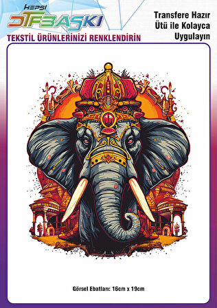 Ütü ile Yapışan Tişört Tekstil Dtf Transfer Baskı