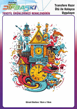 Ütü ile Yapışan Tişört Tekstil Dtf Transfer Baskı