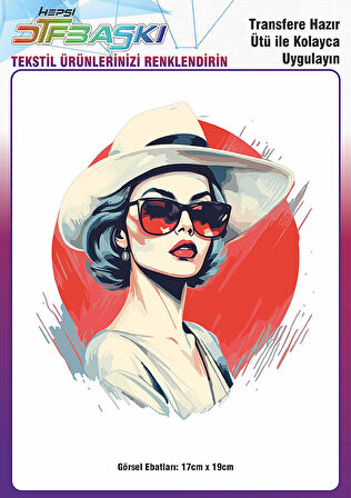 Ütü ile Yapışan Tişört Tekstil Dtf Transfer Baskı