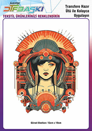 Ütü ile Yapışan Tişört Tekstil Dtf Transfer Baskı