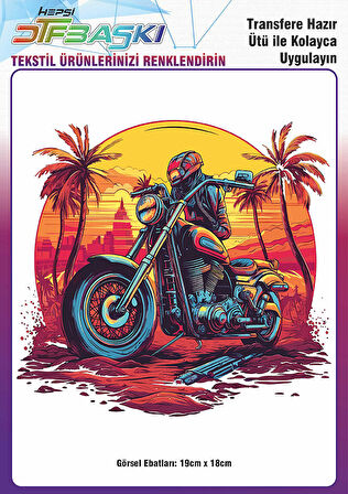 Ütü ile Yapışan Tişört Tekstil Dtf Transfer Baskı
