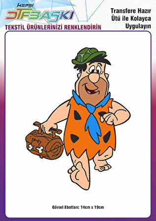 Çizgi Film Karakter Ütü ile Yapışan Tişört Tekstil Dtf Transfer Baskı