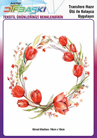 Ütü ile Yapışan Supla Tekstil Transfer Dtf Baskı