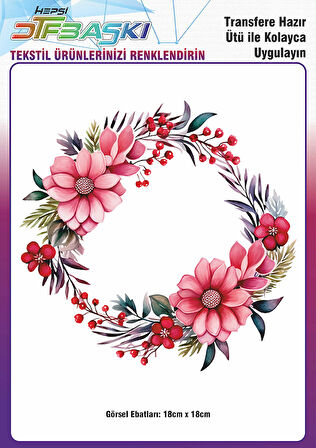 Ütü ile Yapışan Supla Tekstil Transfer Dtf Baskı