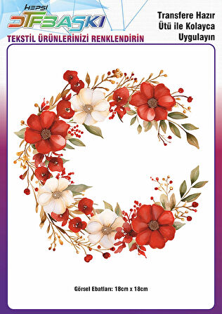 Ütü ile Yapışan Supla Tekstil Transfer Dtf Baskı