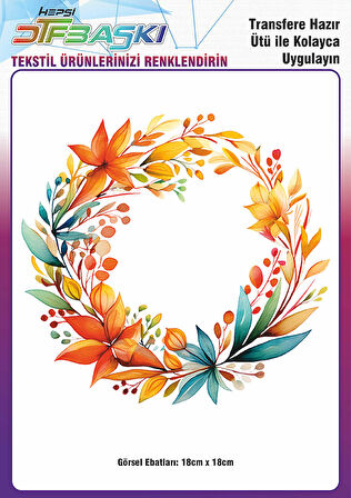 Ütü ile Yapışan Supla Tekstil Transfer Dtf Baskı