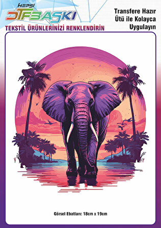 Ütü ile Yapışan Vintage Bohemian Tekstil Dtf Baskı