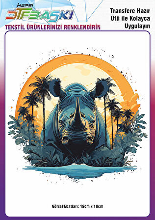 Ütü ile Yapışan Vintage Bohemian Tekstil Dtf Baskı