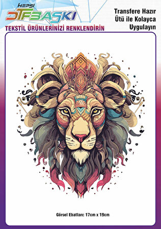 Ütü ile Yapışan Vintage Bohemian Tekstil Dtf Baskı