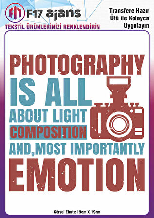 Ütü Ile Yapışan Tekstil Dtf Baskı Görseli Photography Is All About Light