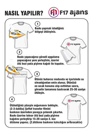 Fener Çiçekler Ütü ile Yapışan Tekstil Transfer Baskı