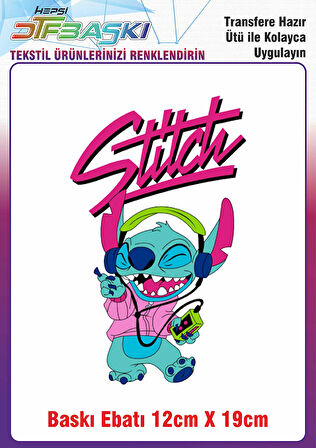 Stitch Ütü ile Yapışan Kumaş Tekstil Kıyafet Dtf Baskı