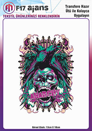 Ütü ile Yapışan Tekstil DTF Transfer Baskı