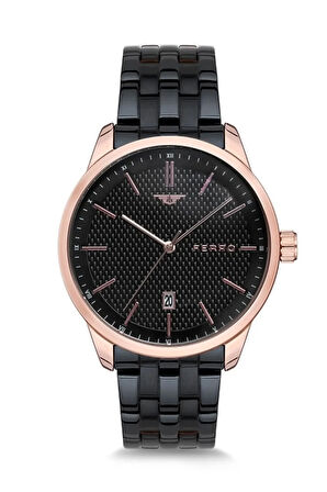 Siyah Çelik Kordon Erkek Kol Saati F1974A-958-R
