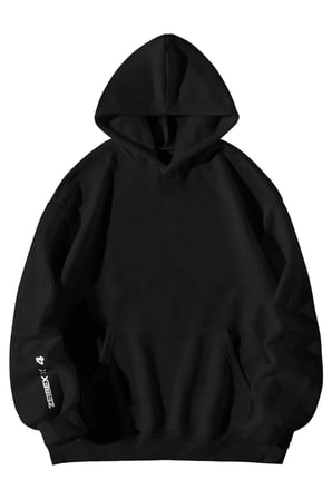 Unisex Siyah Oversize Hoodie - F1 Bang Lando Kinder Norris Baskılı 3 İplik Şardonlu Sweatshirt