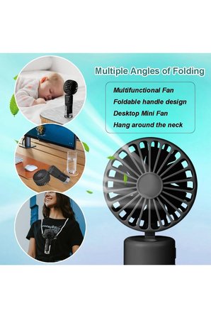 F2 Su Buharı Püskürtmeli Mini Fan Taşınabilir Sulu Buharlı El Vantilatörü Su Hazneli Mini Fan Şarjlı Pervane Boyun Askı İpli Mini Klima