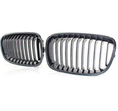 BMW F20 2010 Sonrası Uyumlu Sol Ön Panjur (Krom-Siyah)