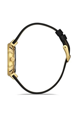 Siyah Deri Kordon Kadın Kol Saati F21153b-n