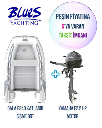 GALA F240 ALÜMİNYUM TABANLI + YAMAHA 2.5HP