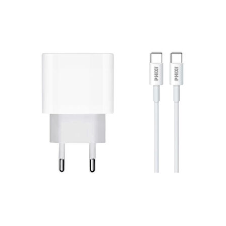 Force Qch281t Pd Destekli 15w Type-c To Type-c Usb Kablolu Şarj Cihazı
