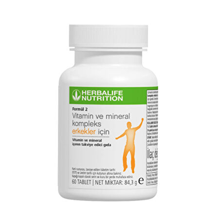Formül 2 Vitamin ve Mineral Kompleks Erkekler İçin 60 Tablet