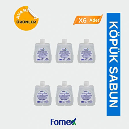 F303 Köpük Sabun 500 ml Standart 6 Adet