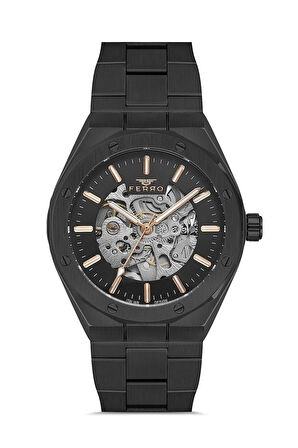 Siyah Çelik Kordon Erkek Kol Saati F31538AWT-G