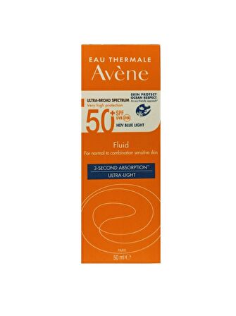 Avene Fluide 50+ Faktör Karma-Normal Ciltler İçin Renksiz Güneş Koruyucu Krem 50 ml