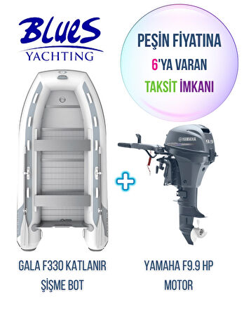 GALA F330 ALÜMİNYUM TABANLI + YAMAHA 9.9HP
