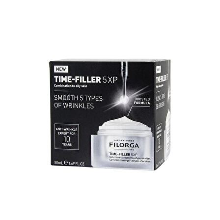 Time Filler 5XP Kırışıklık Karşıtı Karmadan Yağlıya Dönük Ciltler İçin Jel Krem 50ml