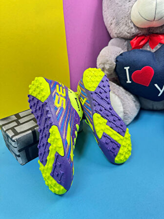  Erkek Çocuk Halısaha Çoraplı Çivisiz Futbol Spor Ayakkabısı F35HS