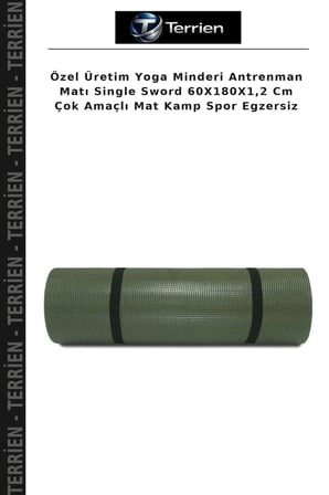 Özel Üretim Yoga Minderi Antrenman Matı Single Sword 60X180X1,2 Cm Çok Amaçlı Mat Kamp Spor Egzersiz