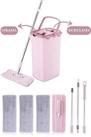 Onikiden Flora F400 Sihirli Tablet Mop Temizlik Seti ve 2 Adet F396 Yedek Mikrofiber Mop Bezi