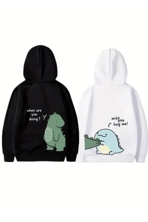 Marsilyan Erkek Sweatshirt Kapüşonlu Siyah Oversize Fit 2 İplik Baskılı Uzun Kollu Günlük XS