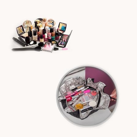 Delux Serisi Bireysel Bakım Makyaj Çantası Pratik Çanta Cosmetic Express Kozmetik Organizeri