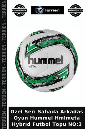 Özel Seri Sahada Arkadaş Oyun Hummel Hmlmeta Hybrıd Futbol Topu NO:3
