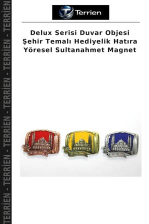 Delux Serisi Duvar Objesi Şehir Temalı Hediyelik Hatıra Yöresel Sultanahmet Magnet
