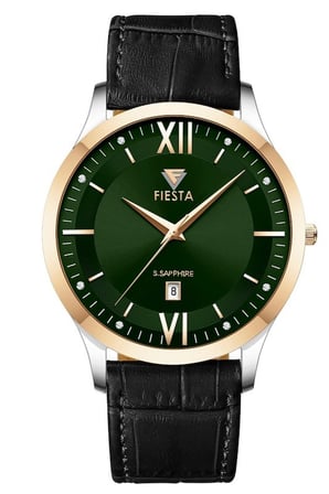 Fiesta Siyah Deri Kordon Erkek Kol Saati L-F601005